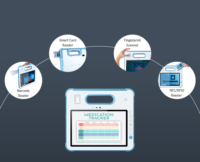 Windows medical tablet PC Customizable Modular